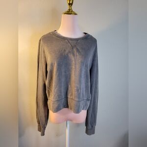 Alia Charcoal Women's Crew Neck Sweater
